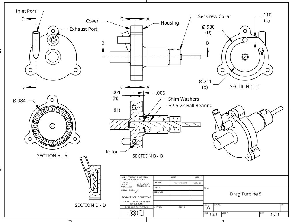 Drag Turbine 5